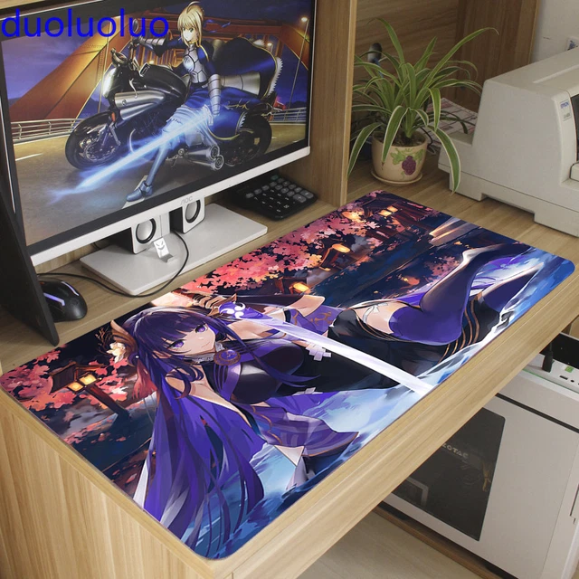 RAIDEN SHOGUN ANIME Genshin Impact Mousemat Mouse Pad Desk Game Playmat