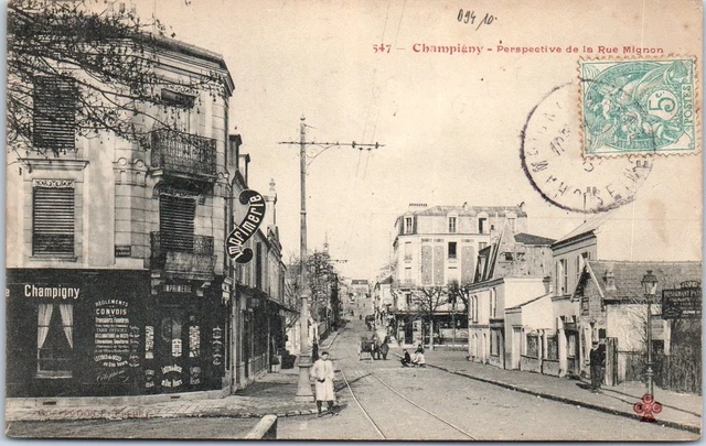94 CHAMPIGNY - perspective de la rue mignon