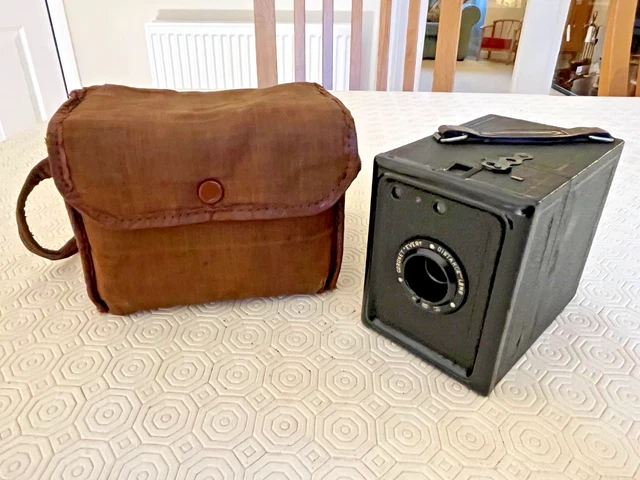 CORONET ROLL FILM Box Camera Every Distance Lens with canvas case £3.31 ...