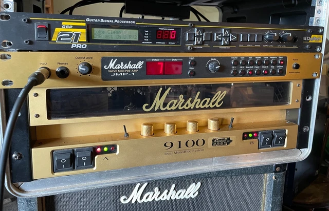 MARSHALL 9100 DUAL mono bloc power amp 450.00 PicClick UK