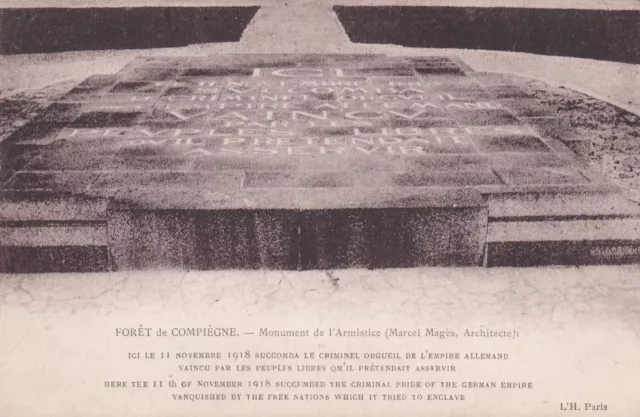 CPA 60 FORET DE COMPIEGNE Monument de l'Armistice (Marcel Magès Architecte )