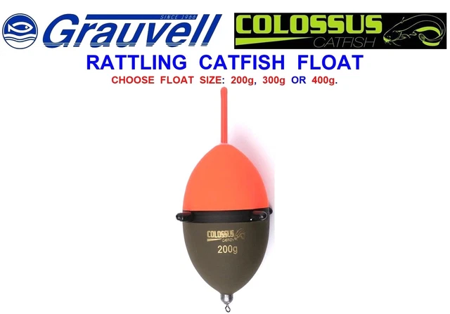 GRAUVELL COLOSSUS RATTLING Catfish Float For Sea Coarse Pike Rod