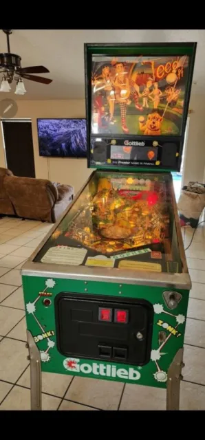Teed off arcade pinball machine, 1993 original