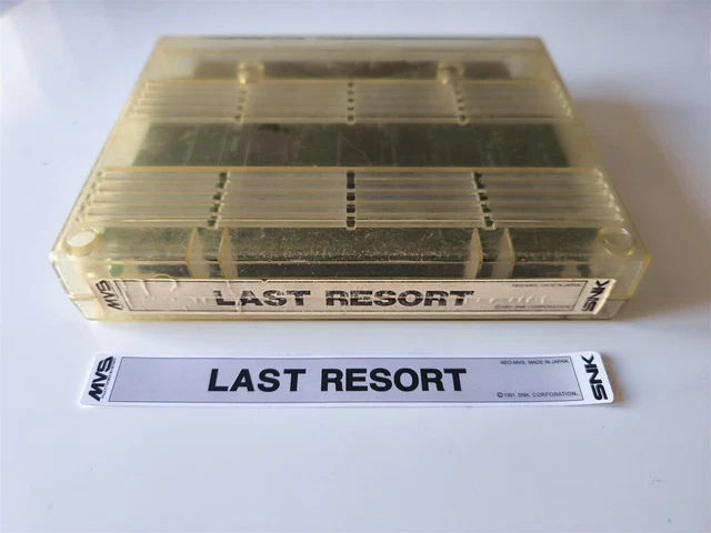 Jeu Neo Geo MVS Last Resort SNK 1992 Planches Originales Étiquette US