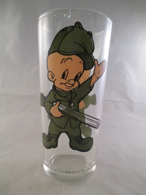 Elmer Fudd 1973 Pepsi Collectors Glass Brockway (thick) White Letters Vintage