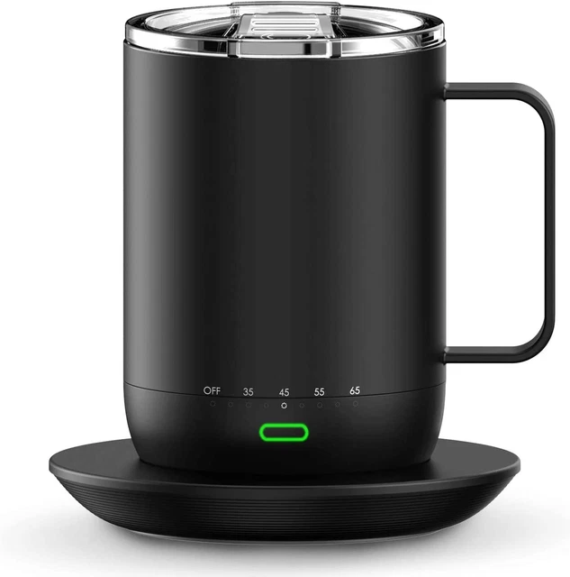 VSITOO Control Smart Coffee Mug - 14oz Black - App Controlled Heated Coffee Cup