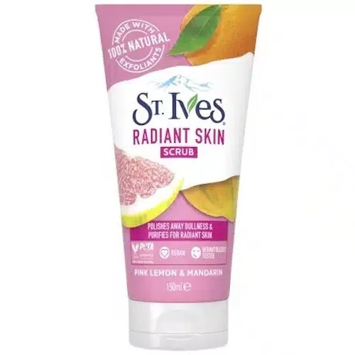 St.Ives Radiant Skin Lemon & Mandarin Scrub Mask Gesichtspeeling Vegan 150ml