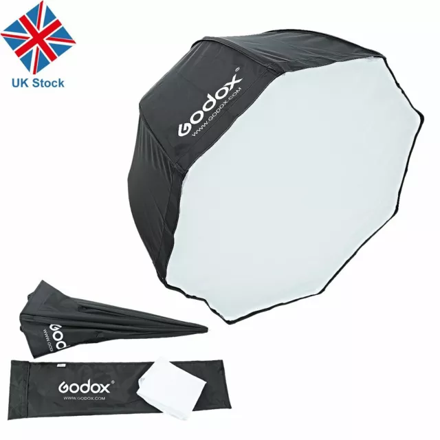 Universal 80cm Godox Octagon Umbrella Reflector Softbox f Studio Speedlight UK