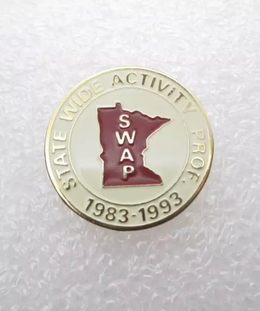 STATE WIDE ACTIVITY Professional SWAP Wisconsin Lapel Pin (C517) $9.50 ...