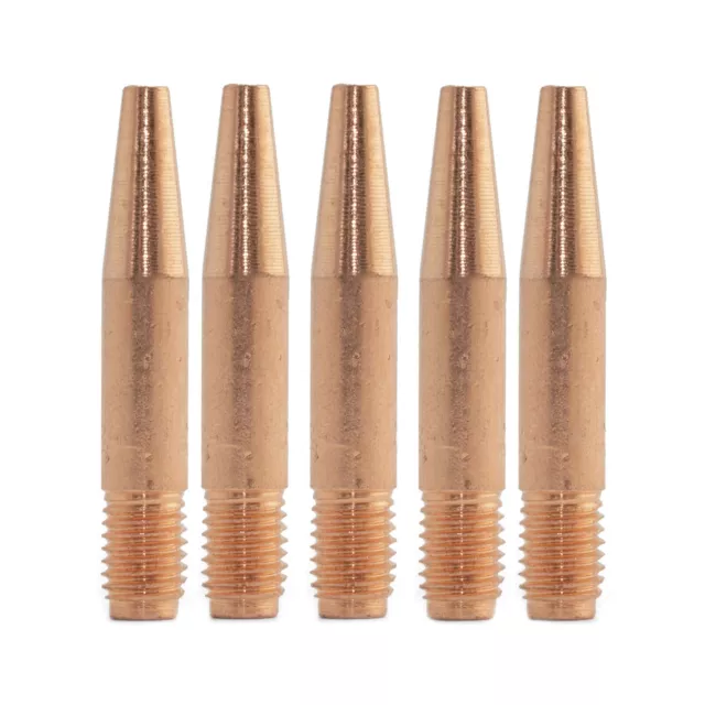 Tweco Style 14T45 TAPERED MIG Contact Tips 1.2mm - 5 Each