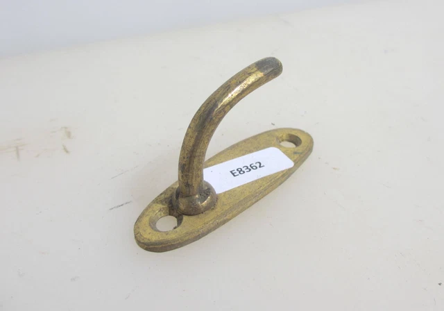 Victorian Brass Blind Tie Back Hook Hanger Bracket Antique Curtain Old Cord x1