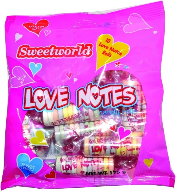 Love Notes Candy Rolls 175G