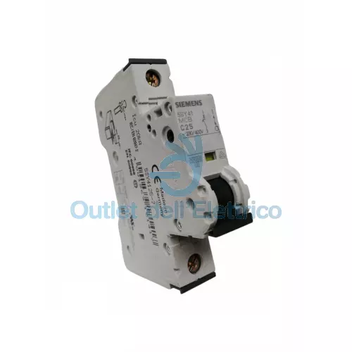 Siemens Interrupteur Magnétothermique 1P 25A 10KA Courbe C 1 Module 5SY41257