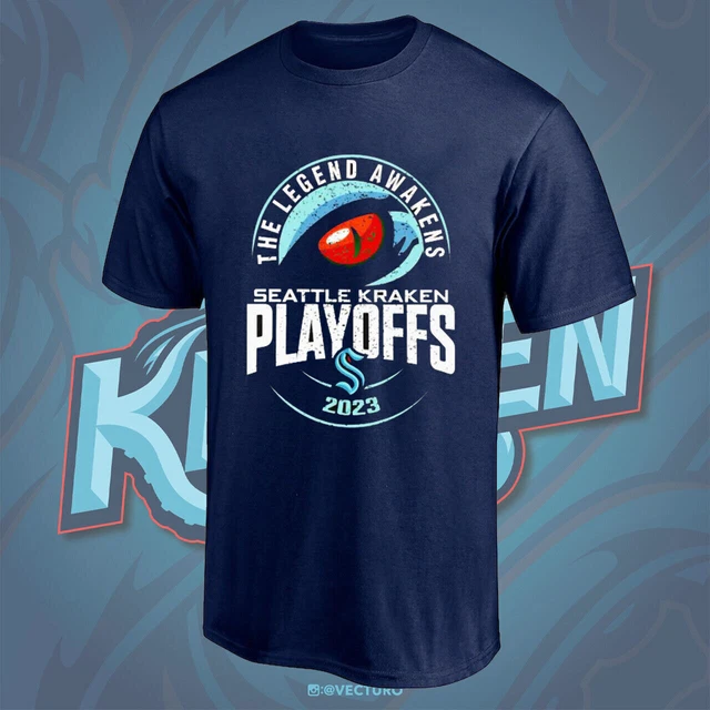 SEATTLE KRAKEN THE Legend Awakens 2023 Stanley Cup Playoffs T Shirt 25