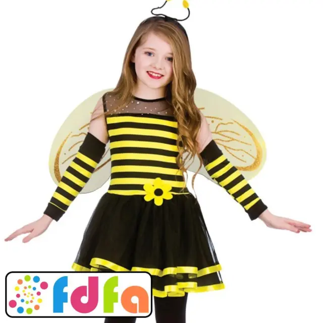 Wicked Buzzy Bumble Bee Book Day Kids Girls Childs Fancy Dress Costume