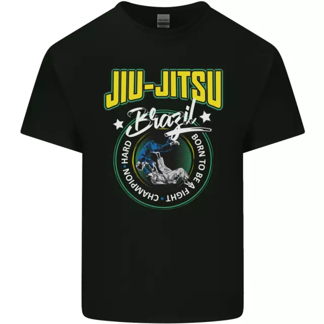 T-shirt top da uomo cotone Jiu Jitsu brasilian MMA arti marziali miste