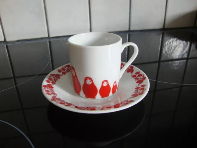 Lot 6 Tasses à Café + Sous Tasses - Expresso - 6 cl - Matriochka - Studio Nova