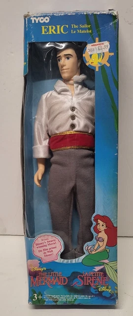 DISNEY - THE Little Mermaid - Prince Eric 12 Inch Doll - Tyco - 1992 £ ...