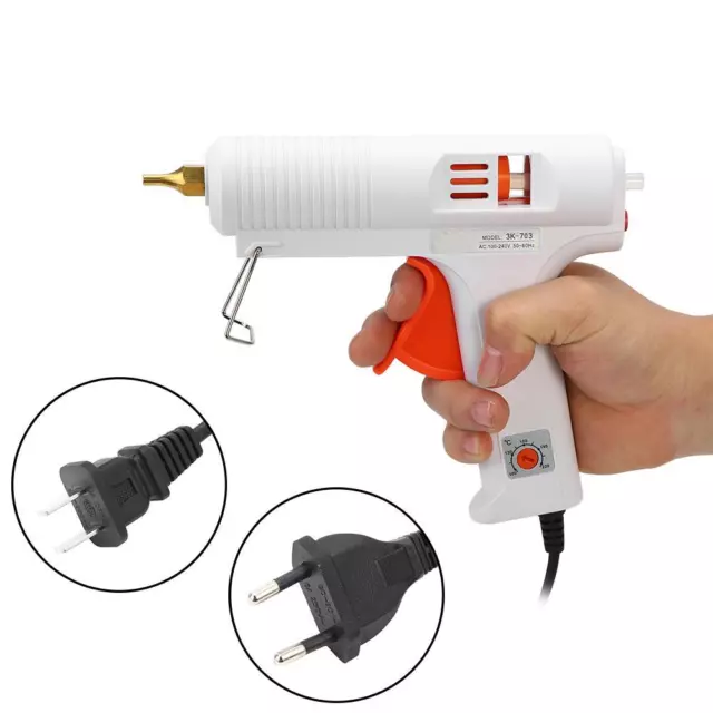 110W Professionale Regolabile Temperatura Costante Pistola per Colla a Caldo kit