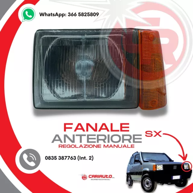 Faro Fanale Anteriore Sinistro Regolazione MANUALE Fiat Panda 141 750 1986-2003