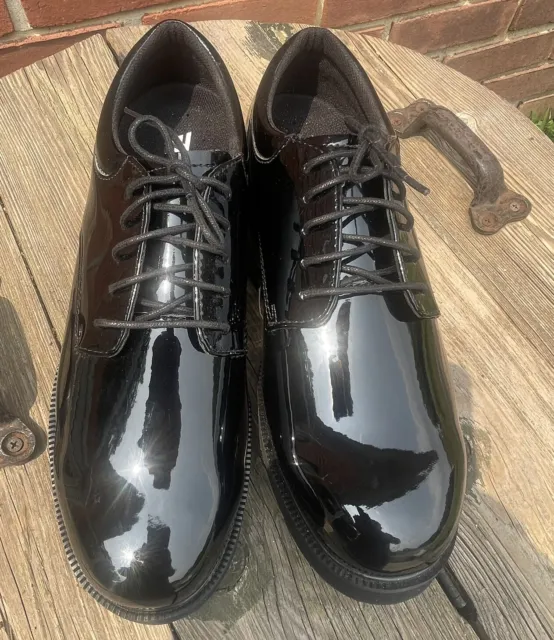 Bates High Gloss Black Men's Size 13 Uniform Footwear Military Dress Shoes