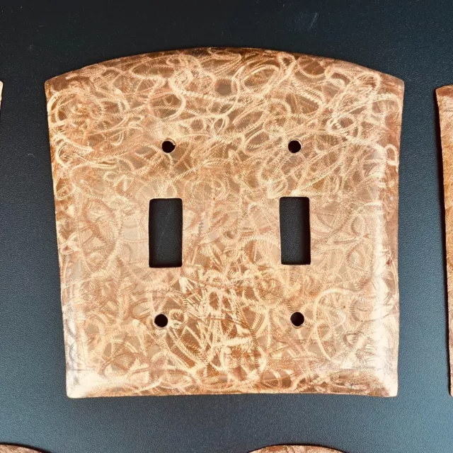 Wild Metal Work Artisan Handmade Light Switch Outlet Cover Plate Textured Copper