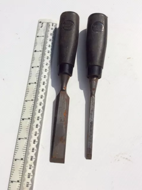 Two Stanley Chisels one 5500 plus one other slight restoration needed steampunk
