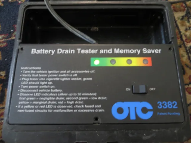 Otc 3382 Battery Drain Tester And Memory Saver