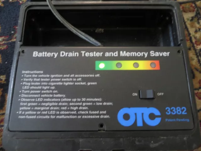 Otc 3382 Battery Drain Tester And Memory Saver Otc 3382 Battery Drain Tester And Memory Saver