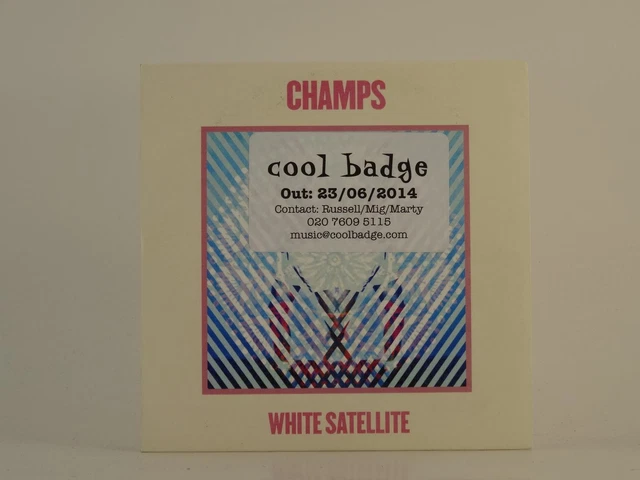 CHAMPS WHITE SATELLITE (D75) 2 Track Promo CD Single Card Sleeve PLAY IT AGAIN S