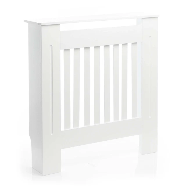 Accessoire pour radiateur ECD Germany Cache-Radiateur Chauffage Moderne - 152x19x82cm - Blanc