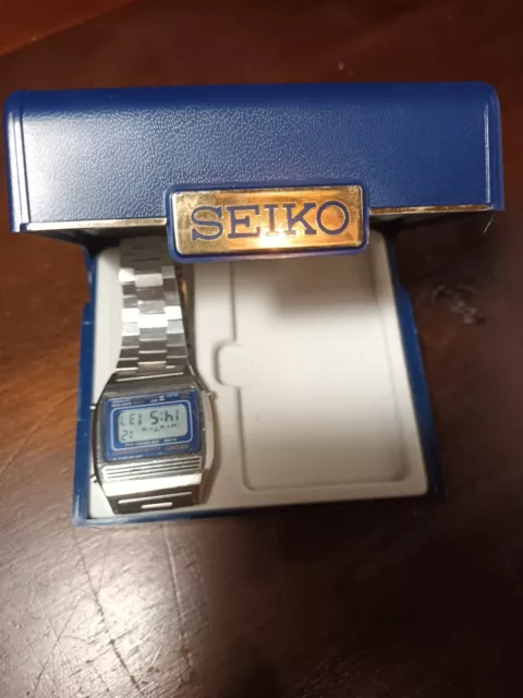 SEIKO A639-5000 LCD alarm chronograph watch vintage quartz