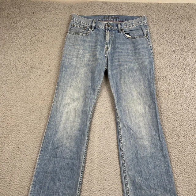 Old Navy Jeans Mens 31x32 Blue Denim Boot Cut Light Wash Wash