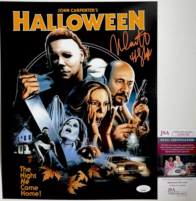 Nick Castle Signed Halloween Michael Myers 11x14 Photo I Autograph JSA COA