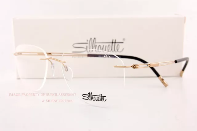 New Silhouette Eyeglass Frames TITAN NEXT GENERATION 5521 EX 7530 Lavish Gold