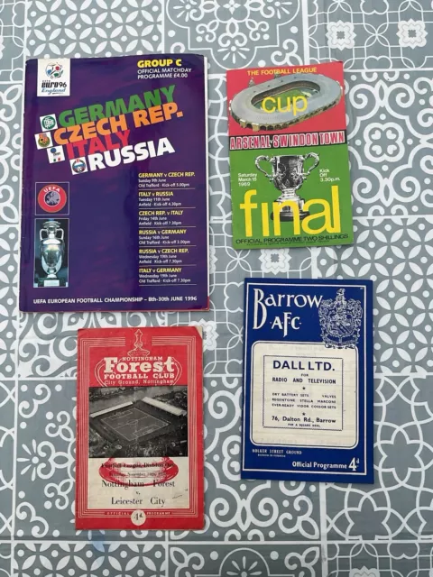 RANDOM FOOTBALL PROGRAMMES with Arsenal v Swindon league 1969 final £5.92 PicClick UK