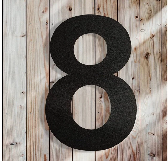 MODERN HOUSE NUMBERS-6 Inch High Stainless Steel Floating Home Address ...