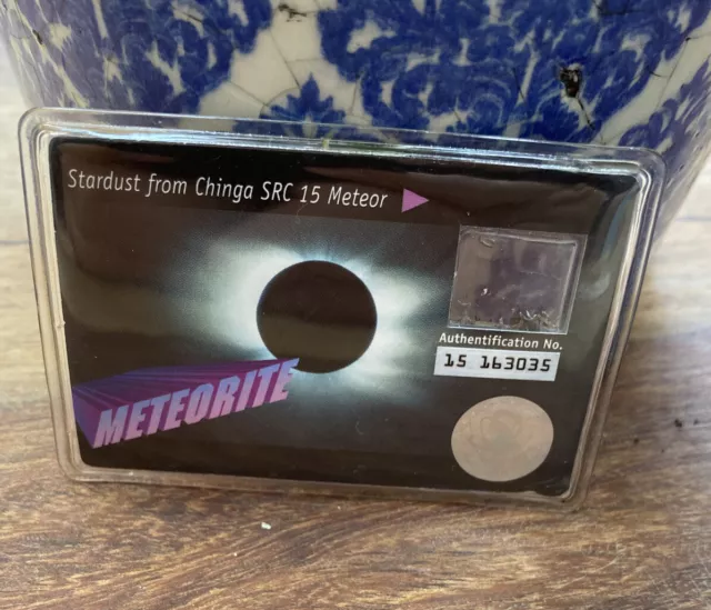 Vintage Nestle Real Meteorite Stardust SRC 15 | Chinga Meteor | Authenticated