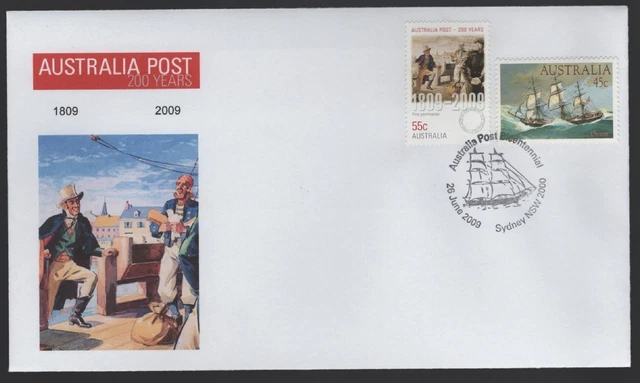 2009 AUSTRALIA POST 200 Years Bicentennial Postmark #1 FDC by ? $6.95 ...