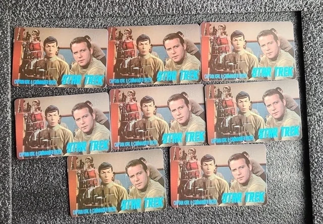 Downpace Ltd - STAR TREK: TOS Credit Cards - 1995 - 8 Cards Captain Kirk & Spock
