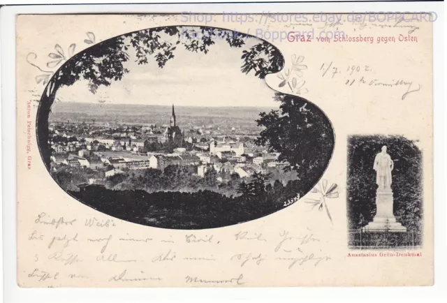 Steiermark , Graz Gegen Osten , Passepartout , 1902