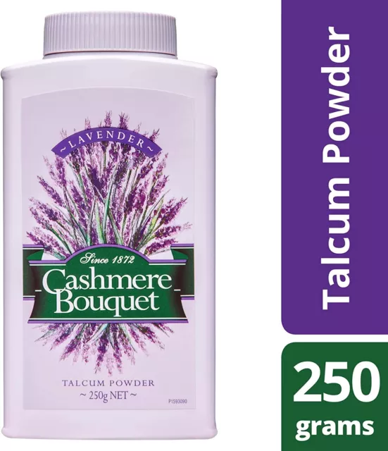 Cashmere Bouquet Talcum Powder 250g ,2 pack- Lavender Scent Soothing Qualities