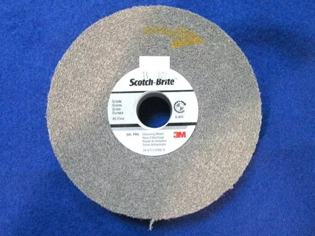 3M 94905 SCOTCH-BRITE 6x1x1 EXL-PRO DEBURRING WHEEL 9S FINE NEW