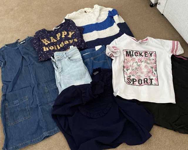 Girls Clothes Bundle Next Zara H&M Tops Jeans T Shirt Disney Dresses Jumper