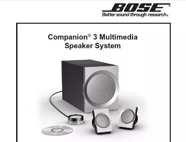 Bose Enceinte PC Bose Companion 50 - notice