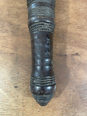 African Carved Tribal Art Ebony Beater Persuader Club 3