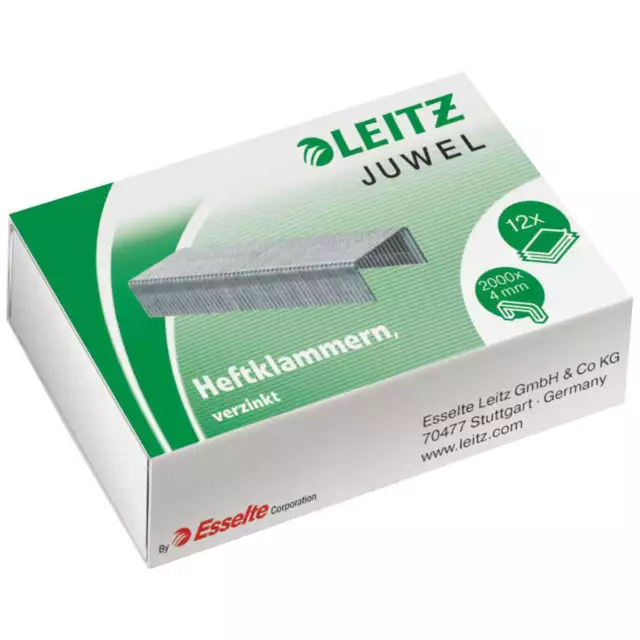 LEITZ Heftklammern Juwel 5640 4mm verzinkt 2000 Stück