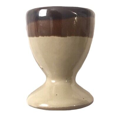 Taza de huevo de cerámica / Mini maceta de tamaño de cactus suculento neutro marrón bronceado terroso