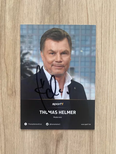 Thomas Helmer original handsigniert Autogrammkarte !!! Sport1 !!!