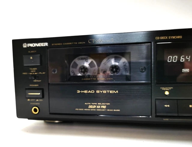 PIONEER CT-656 MKII 3 Head Stereo Cassette Deck * Serviced + 1 Year ...